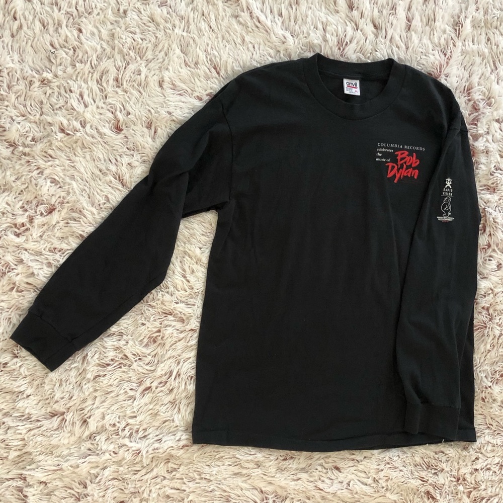 **VINTAGE Long Sleeve Black - Bob Dylan Shirt